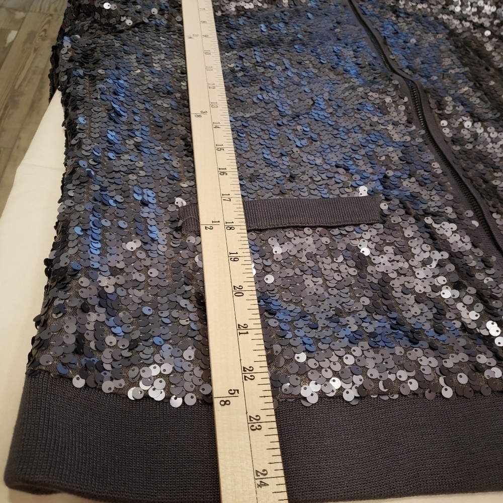 𝅺twiggy London 1X Gray sequence jacket - Picture 11 of 15